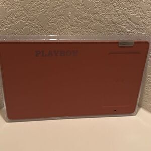 Playboy Bunny Easton Wireless Charging Mouse Pad Brown Faux Leather Home Office